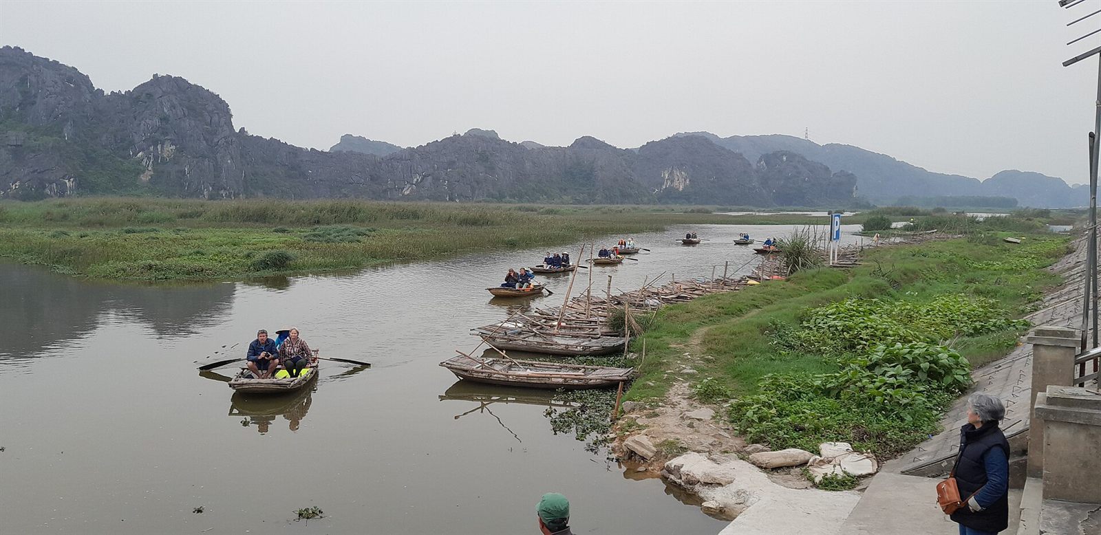đầm Vân Long — Van Long Nature Reserve Wetland Halong Bay Ninh Binh Limestone pinnacles