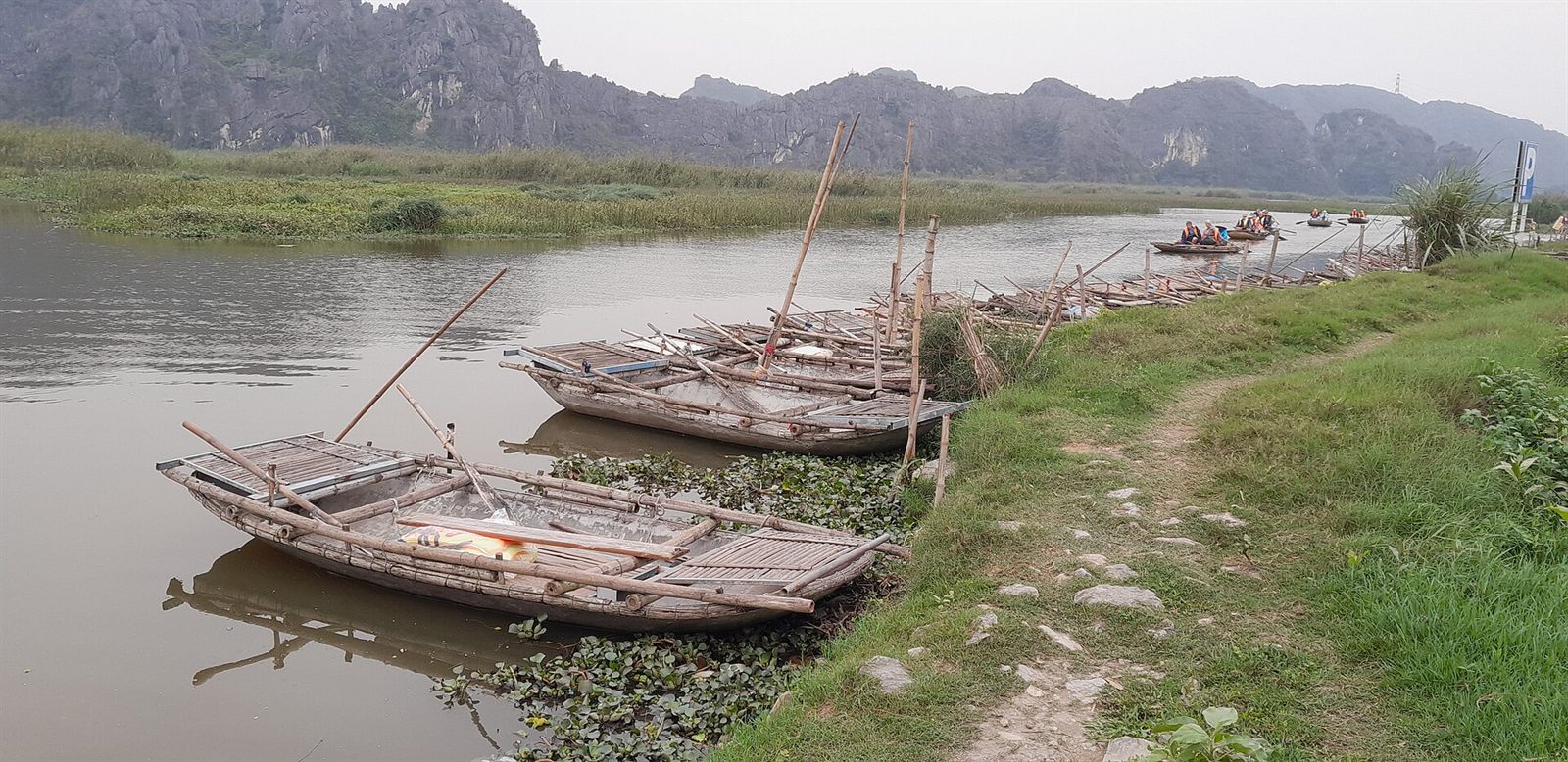 đầm Vân Long — Van Long Nature Reserve Wetland Halong Bay Ninh Binh Limestone pinnacles