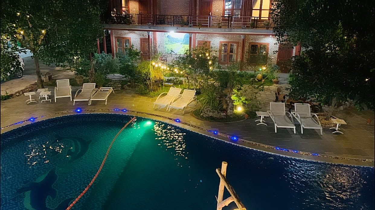 Tam Coc Cozy Garden — góc ngồi (ảnh từ fanpage Tam Coc Cozy Garden)